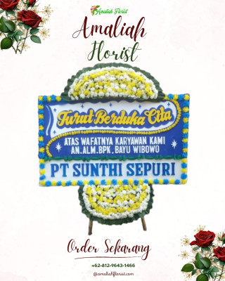 Papan Bunga Duka di Wanakarta