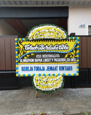 Papan Bunga Duka di Wanakarta